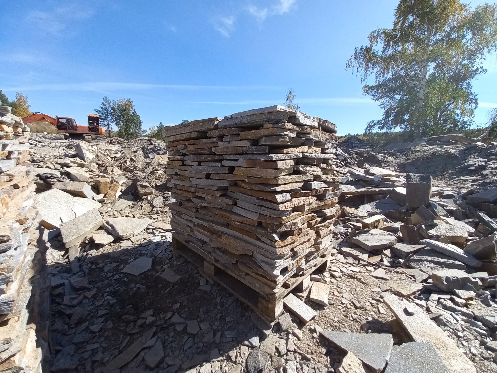 Плитняк златолит серебристый для мощения на бетон купить в Усть-Катаве