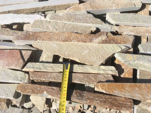 Горбушка златолит золотистый для облицовки купить в Усть-Катаве