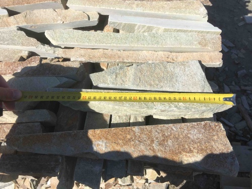 Горбушка златолит золотистый для облицовки купить в Усть-Катаве