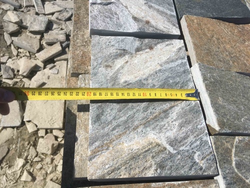 Плитка пилёная златолит Уральский для цоколя, отмостки купить в Усть-Катаве