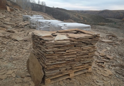 Плитняк кора дерева для цоколя, отмостки купить в Усть-Катаве